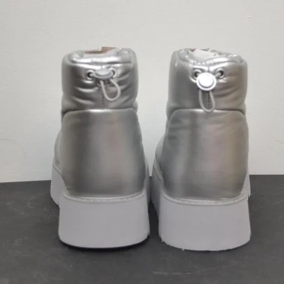 Portland Boot Company Women's Puffer Bootie - Silver - Picture 4 of 8